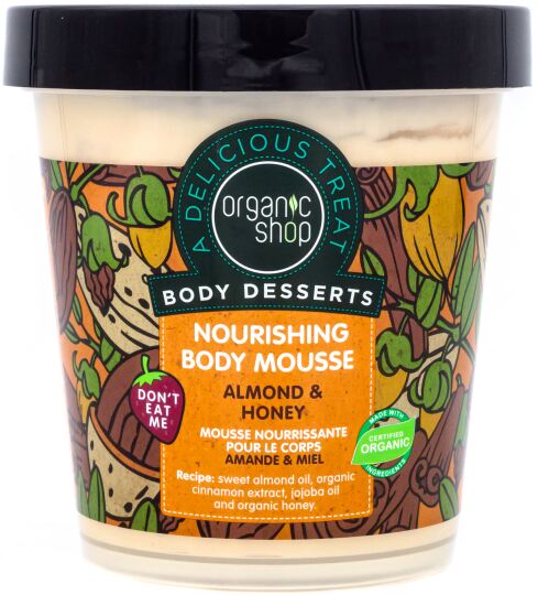 Organic Shop Mousse Corporal Nutritiva Almendra y Miel 450 ml