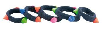 Bifull Elastic Pop Scrunchies with Triangles 5 Units