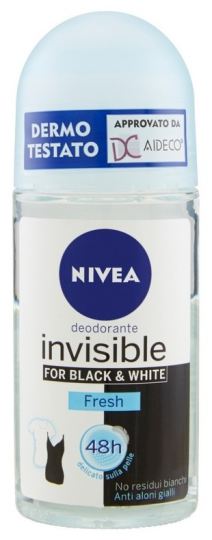 Nivea Roll on Black & White invisible deodorant Fresh 50 ml