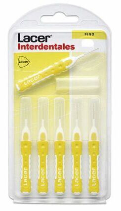Lacer Interdental Cepillo Cil&iacute;ndrico Recto Fino 6 unidades