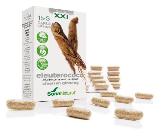 Soria Natural 15-S Eleutherococcus in Capsules