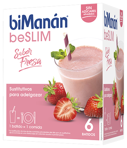 biMan&aacute;n beSlim Strawberry Flavor Shake 6 Units