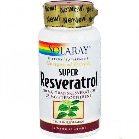 Solaray Super Resveratrol 250 mg 30 Capsules