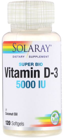 Solaray Super D3 4000 IU 100 Pearls