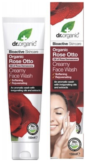 Dr. Organic Rose Face Wash Cleanser 150 ml