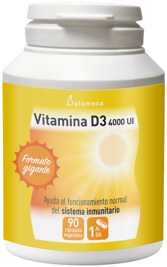 Plameca Vitamina d3 4000 ui 90 c&aacute;psulas vegetales