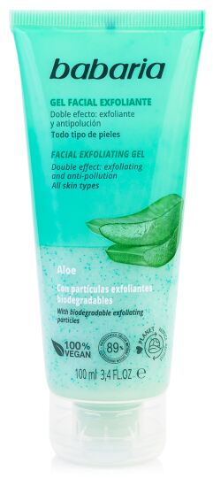 Babaria Gel Facial Exfoliante Aloe Vera 100 ml